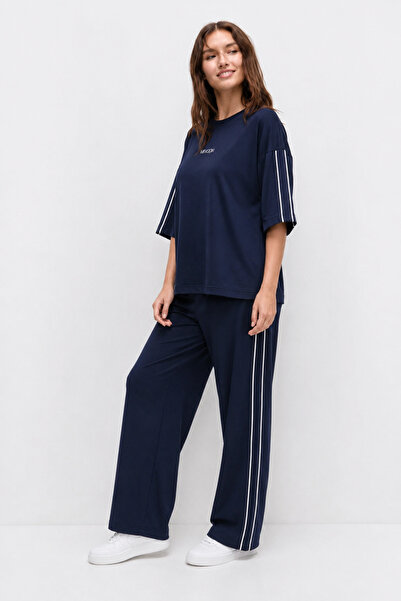 şuranur طقم علوي وسفلي من قماش أوشو مودال بأكمام قصيرة 2XL-6XL
