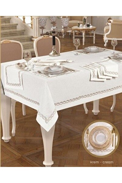 Ceki Home Matilda American-Style Cream-Silvery 8-Person 10-Piece Stylish Dinn...