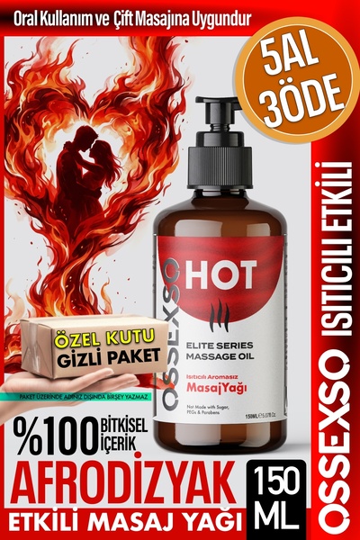 OSSEXSO Doğal Isıtıcılı Etkili Kayganlaştırıcı Aromaterapi Afro-Dizyak Etkili...