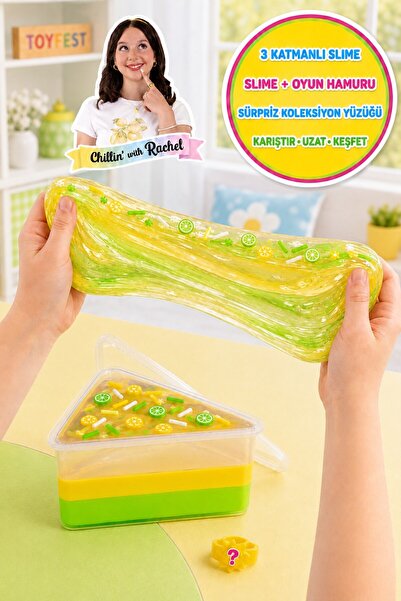 TOYFEST Jelly Cakes Citrus Zap Squishy 3 Katmanlı Sıkmalık Sürpriz Yüzüklü Pa...