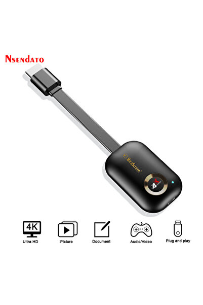 Choice With box G9 Plus 4K 2.4G Mirascreen G9 Plus 2.4G/5G 4K Wireless H.265 ...