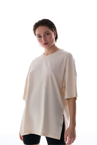 Penti Taş Rengi Cotton Oversize Tişört