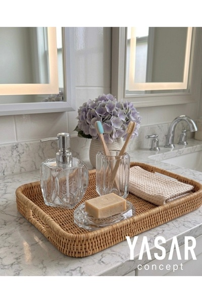 YASAR CONCEPT Set de baie Clarion acrilic Transparent 3 piese