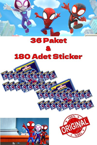 Open Toys Panini Spidey and His Amazing Friends - 36 Pack & 180 Pieces Stickers