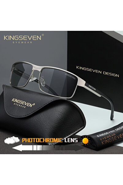Choice6 Silvery Photochromic KINGSEVEN Men Polarized Sunglasses Driving UV400...