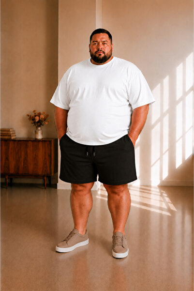 sngl tekstil Erkek Büyük Beden Şort 3XL 4XL 5XL 6XL 7XL 8XL 9XL
