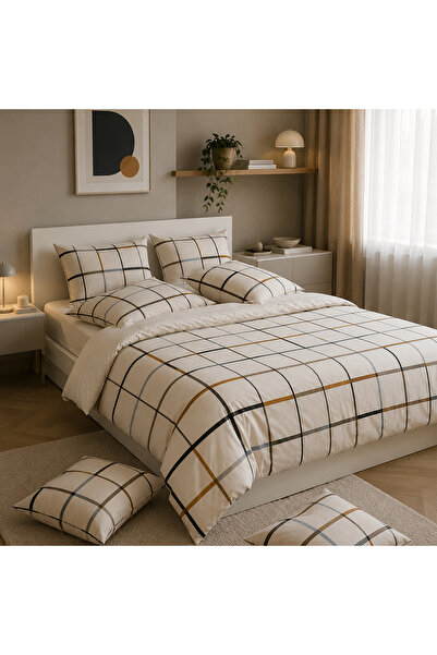 liefhome Bračni Set posteljine 200k220cm | 4 Jastučnica |  Čaršav sa lastišem...