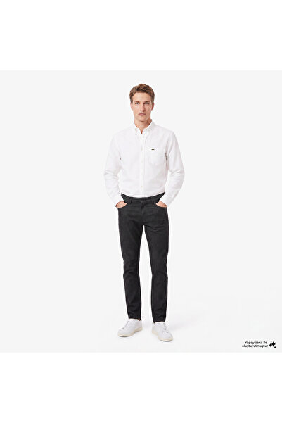Lacoste Erkek Slim Fit Siyah Chino Pantolon