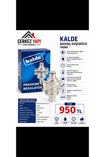Genel Markalar Basınç Düşürücü (Pressure Regulator) DN20 PN16’dır