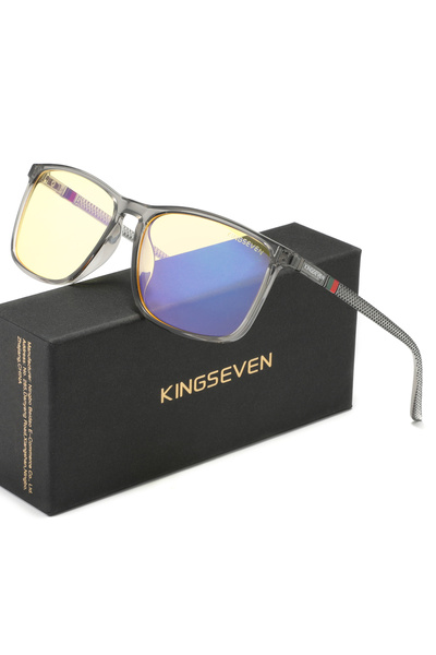 Choice3 F7 KINGSEVEN Blue Light Blocking Glasses Transparent Lens Men/Women A...