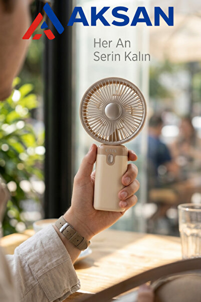 Cata CT-9949 Serino Mini Taşınabilir Şarj Edilebilir El Vantilatörü 3 Kademel...