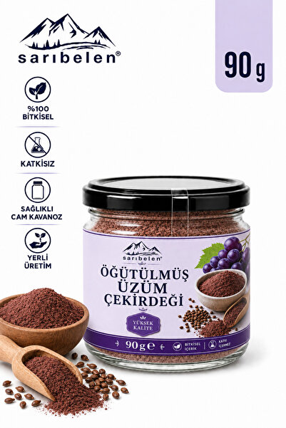 sarıbelen Siyah Üzüm Çekirdeği Tozu 90 g