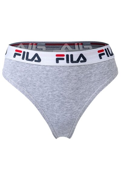 Fila Damen String - Regular Waist, breiter Logo-Bund, Baumwolle, einfarbig