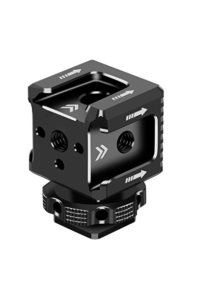 Choice black Multi-head Cold Shoe Extension Mount Adapter Monitor Holder Stud...