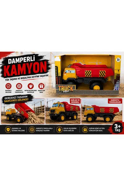 Truck Fest Damperli İnşaat Kamyonu – Çocukların Yeni Eğlence Ortağı