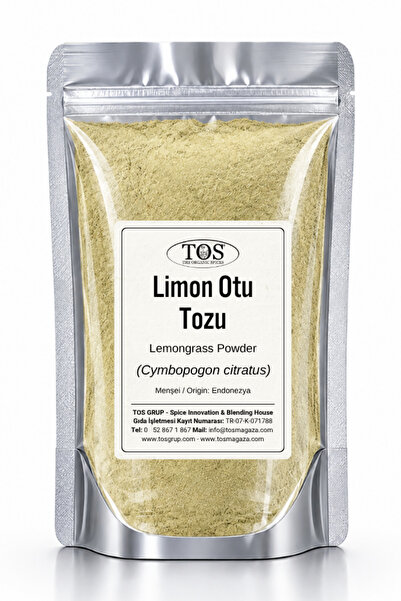 TOS The Organic Spices Limon Otu Tozu 100 gr (1. KALİTE) Cymbopogon Citratus ...