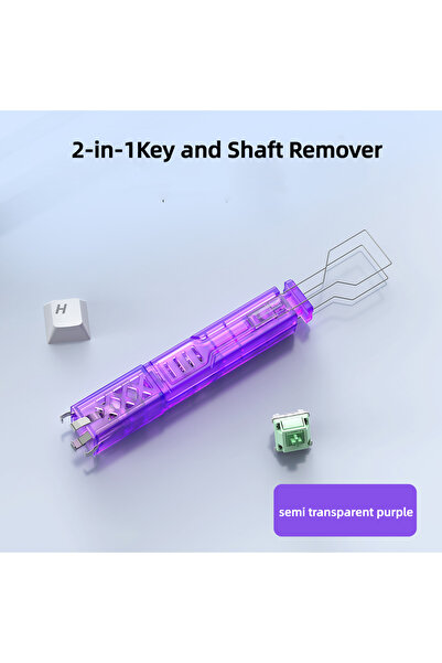 Choice4 PURPLE 2-in-1 Keycap & Switch Puller for Mechanical Gaming Keyboards,...