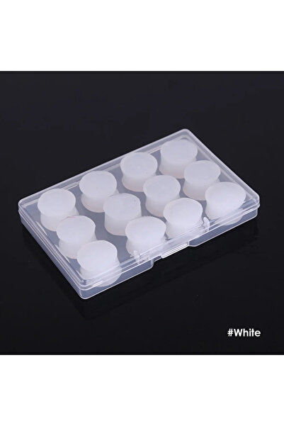 choice2 A-White 12Pcs Silicone Ear Plugs for Sleeping Noise Reduction Anti-Sn...