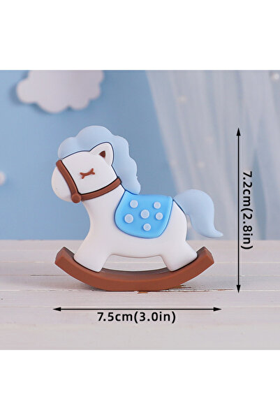 Choice7 Size as show Trojan Horse Blue Blue & Pink Bear Cake Toppers BABY Blo...