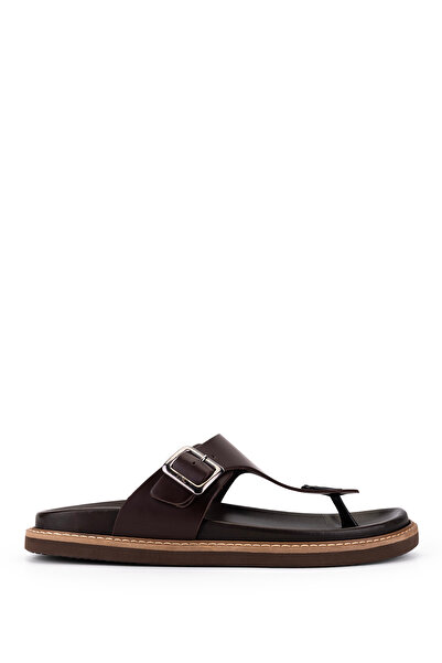 Tamer Tanca Men's Genuine Leather Flip Flops 876 05 Erk Trlk Y22