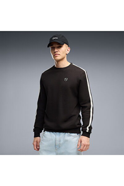 Puma Essentials Elevated Crew Men's Black Sweatshirt