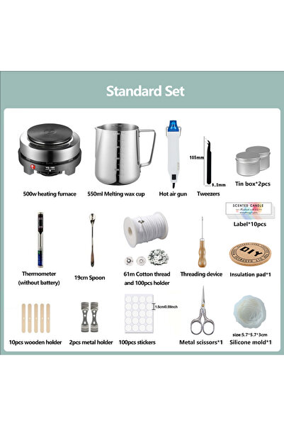 Choice Standard set EU DIY Scented Candle Making Materials Tool Set, Wax Wick...
