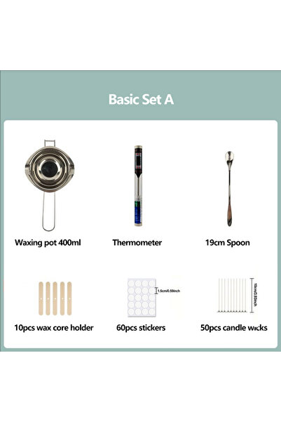 Choice Basic set A DIY Scented Candle Making Materials Tool Set, Wax Wick Pur...