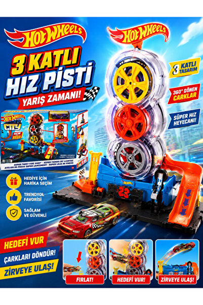 ideal STORE TEKERLEK KULESİ ARABA YARIŞ PİSTİ 4+HDP02