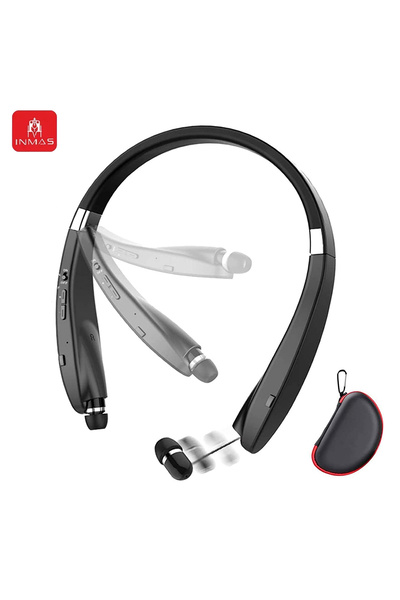 choice2 Black INMAS SX-991True Wireless Foldable Earbuds Bluetooth Neckband H...
