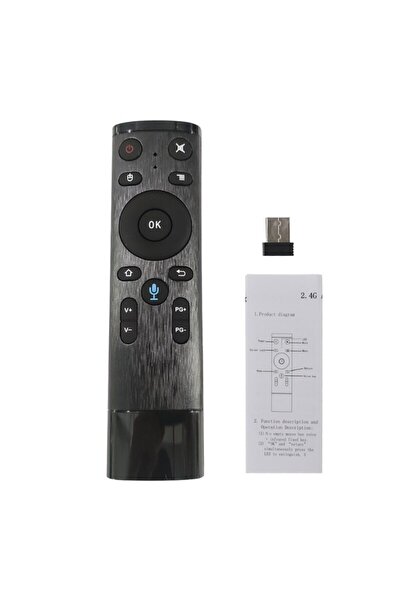 Choice black Q5 Air Mouse Remote 2.4G Wireless Voice Remote Control for Smart...