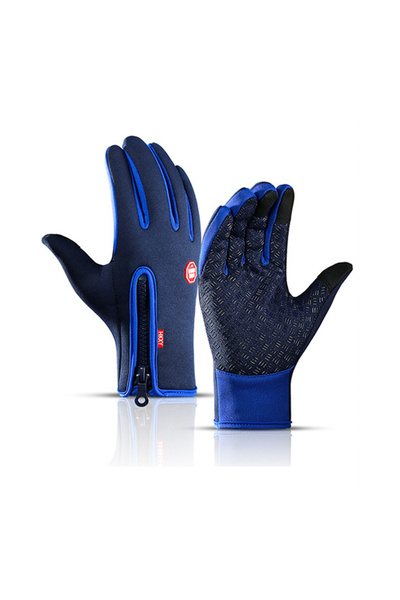 Choice13 S upgrade blue Winter Cycling Gloves Men Women Motorcycle Fleece Spo...