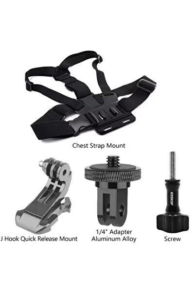 Choice Chest Metal Adapter All-in-One Action Camera Accessories Kit Head Stra...