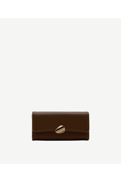 Yargıcı Large Wallet with Buckle Detail