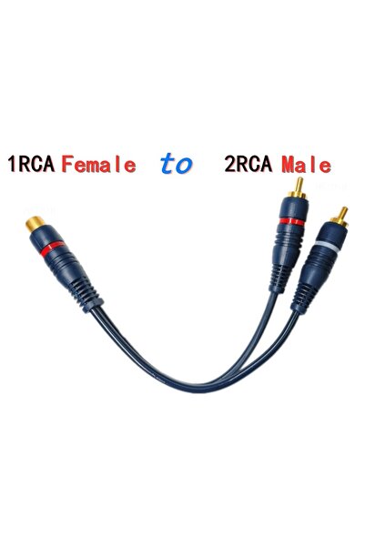 Choice 20CM 1Female to 2Male 1 RCA Male to 2 RCA Female 1RCA Female To 2RCA M...