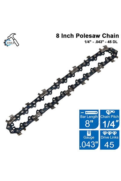 choice2 8inch 1pc 4/6/8 Inch Saw Bar 28/36 Knots Electric Chain Saw Accessori...