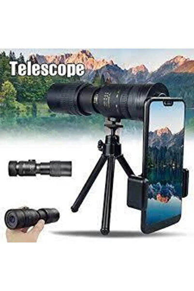 Moonix Monoküler Teleskop-evrensel Telefon Klipsi-tripod Telefon Tutuculu Tel...