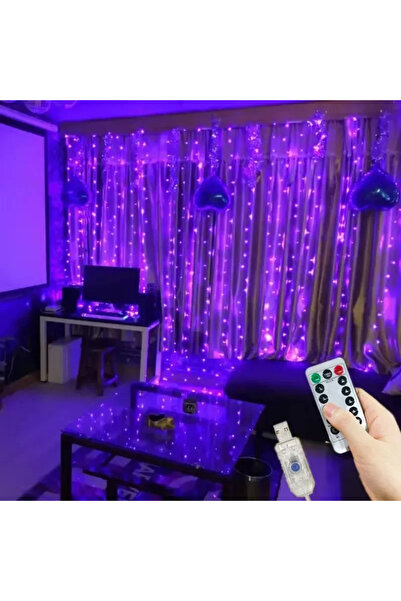 Choice 3x1M 100LEDS Purple Christmas Fairy Light Party 8 Mode LED Holiday USB...