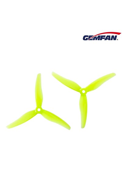 Choice 2pairs 51433 Yellow 2 pairs/4 pcs Gemfan 51433 5inch 3 blade/ tri-blad...