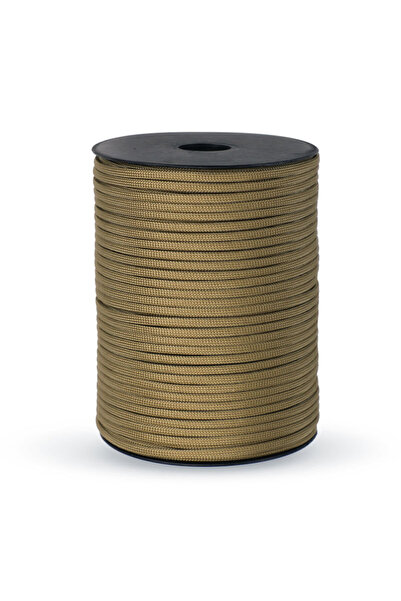 Choice 100M Khaki 100M/50M 550 Standard 9-Core Paracord Rope 4mm Outdoor Para...