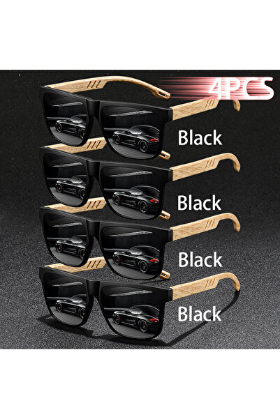 Choice4 مجموعة نظارات شمسية فاخرة من 4 قطع طراز F70-2، تصميم كلاسيكي عصري بعد...