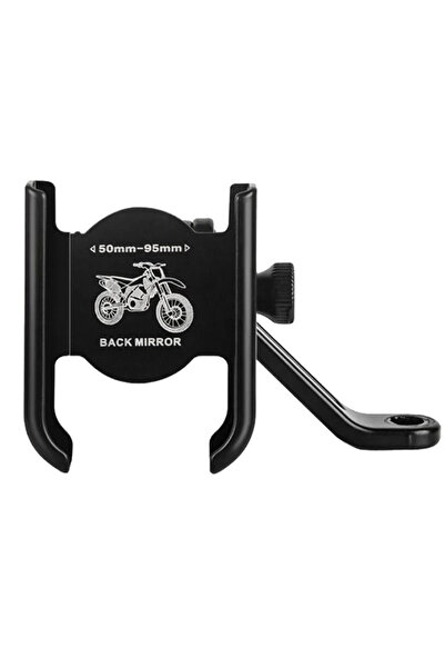 Choice Rearview mirror Aluminum Alloy Motorcycle Bicycle Mobile Phone Holder ...