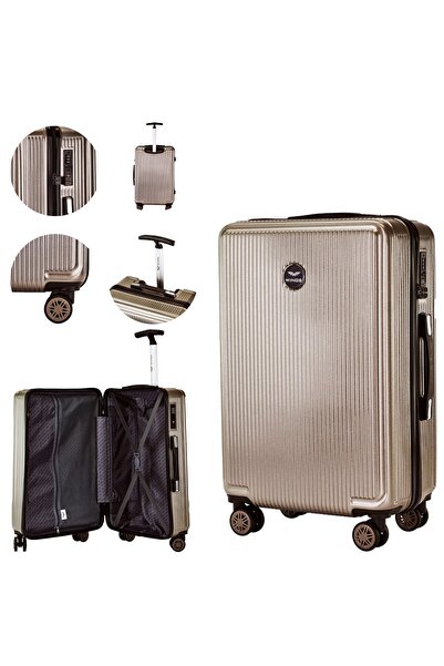 WINGS BRAND Valiză medie Wings PC African Eagle 2.0 24 " BRONZE