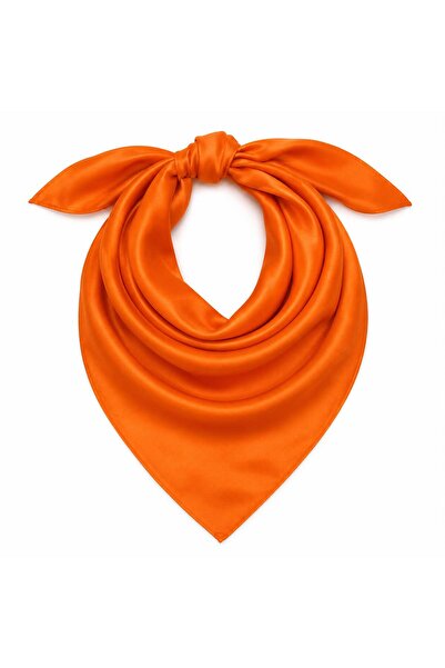 Axesoire 13731 Turuncu Saten Bandana Fular 50x50 cm