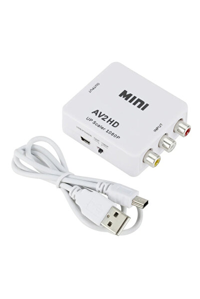 Choice AV 2 HDMI-compatibe White AV TO HDMI-compatible Adapter 1080P Video Co...
