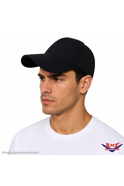 AXE SPORTSWEAR Unisex Black Micro Fabric Sports Baseball Cap Hat with Adjusta...