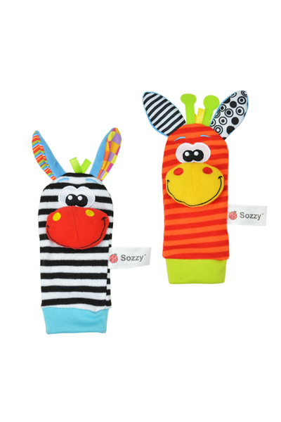 Choice DeerSocks لعبة أطفال خشخيشة ألعاب أطفال جوارب حيوانات حزام معصم مع خشخ...