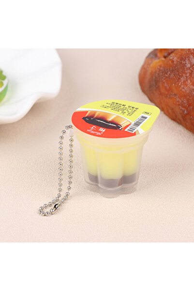 Choice style 1 Novelty Pudding Pendant Food Play Reduce Pressure Keychain Fra...