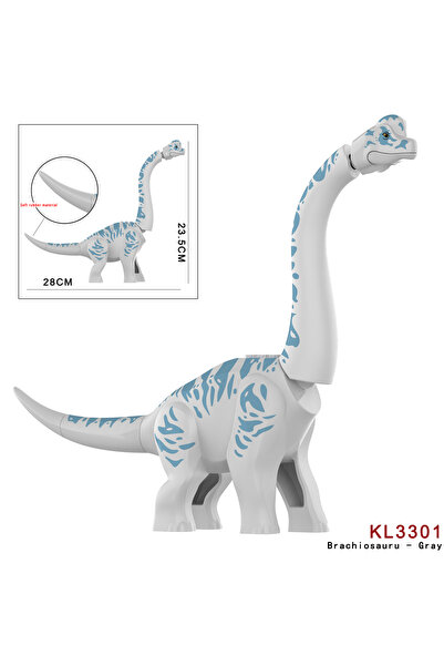 Choice3 Brachiosaurus 01 MOC Jurassic Dino Brachiosaurus World Building Kits ...