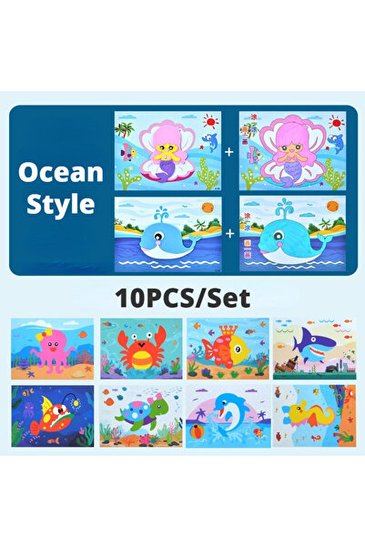 Choice1 Ocean 10 Pcs 10Pcs 3D EVA Foam Sticker Puzzle Game DIY Cartoon Animal...