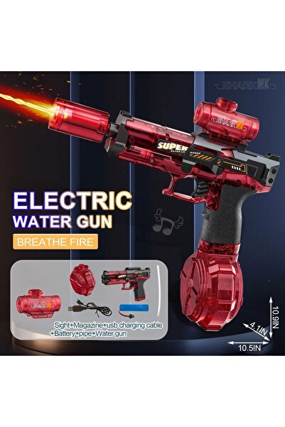 Choice3 Red Children High Pressure Electric Water Toys Summer Outdoor Beach P...